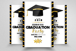 Graduation Announcement Template, a Flyer Template by Psd Templates