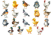 Watercolor Farm Animals Clipart, an Illustration by Designworld (Thumbnail 2 of 5)