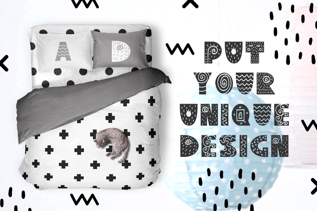 Yeti - Scandinavian font & elements preview 8