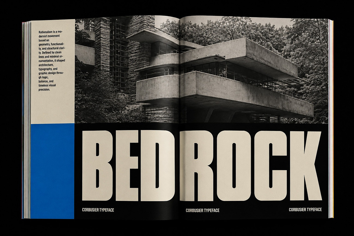 Corbusier Sans Serif Typeface, a Sans Serif Font by God Control (Photo 9 of 12)