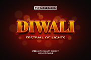 PSD Diwali Text Effect, a Layer Style Add-On by Mockmenot (Thumbnail 1 of 2)