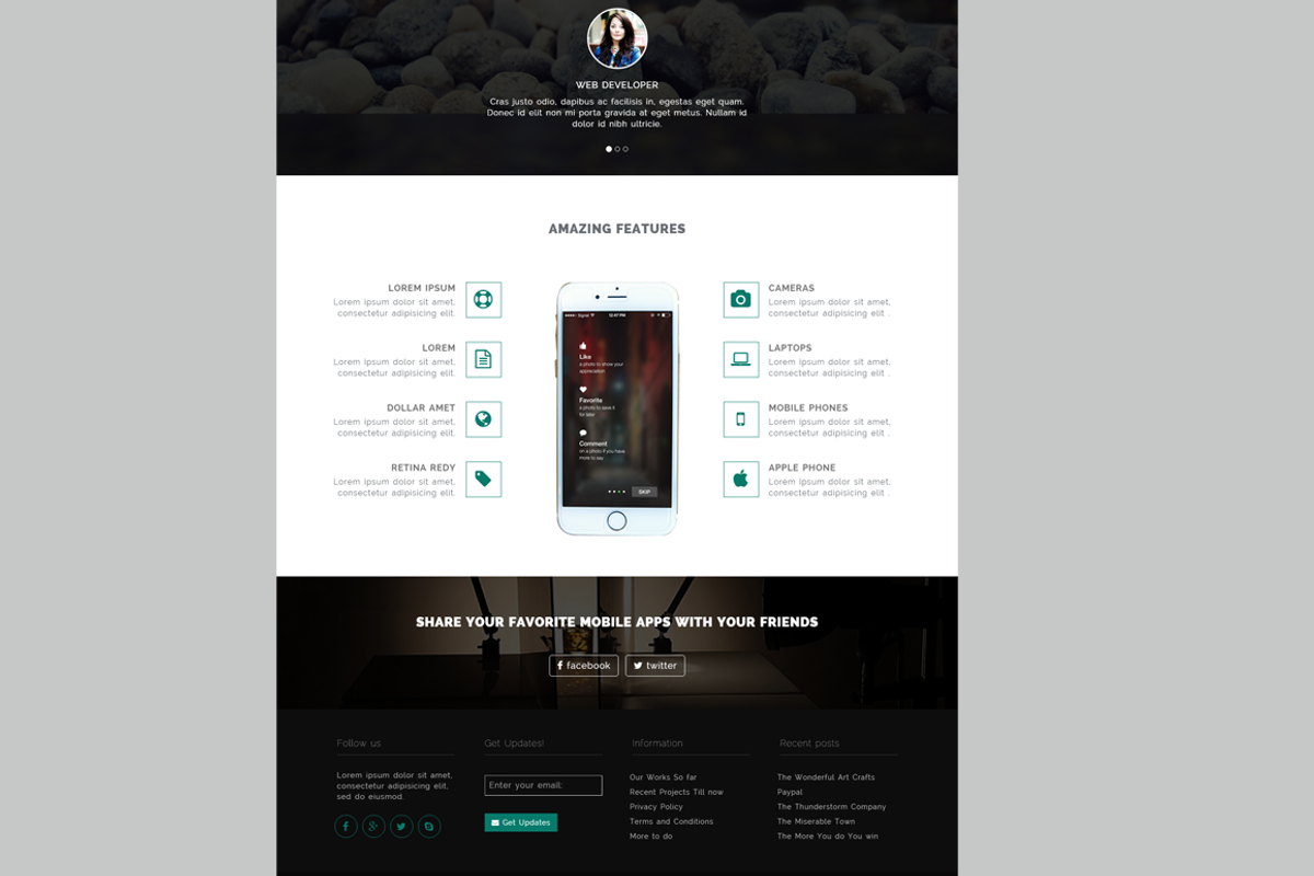 APPEEN-Apps Landing Page, a Bootstrap Template by uExel Web Design Shop (Photo 4 of 4)