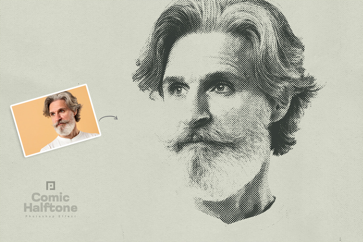 Comic Halftone Poster Photo Effect, an Action Add-On by Shovajit (Photo 3 of 7)