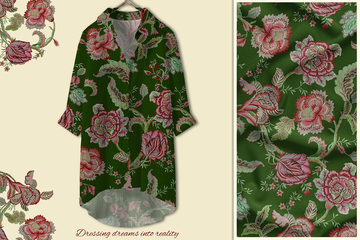 Vintage Chintz Print & Pattern, a Pattern Graphic by GND ART STUDIO (Photo 5 of 8)