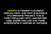 Visconti - Futuristic Font, a Sans Serif Font by Iqsiart Studio (Thumbnail 2 of 9)