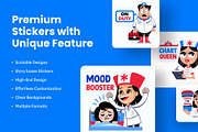 Animated Nurse Stickers Collection, an Emoji Icon by Prosymbols (Thumbnail 2 of 5)