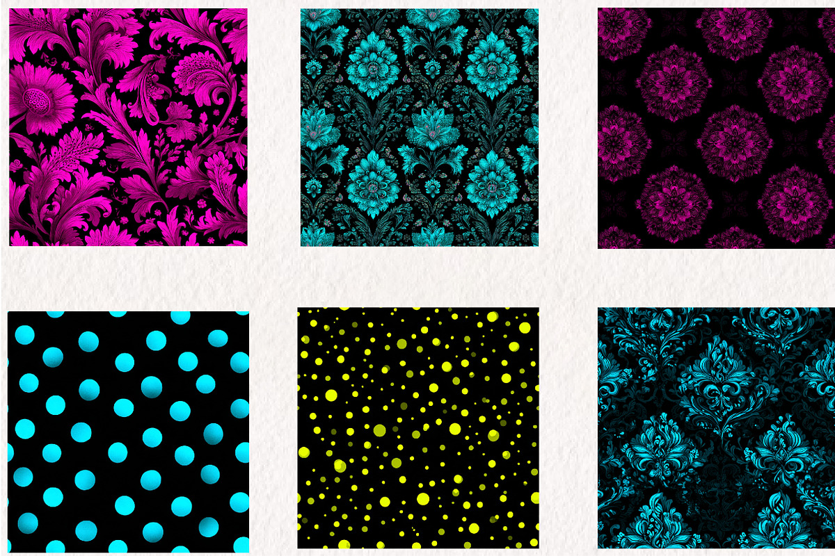 Neon Digital Papers, a Pattern Graphic by CreationArt (Photo 3 of 4)