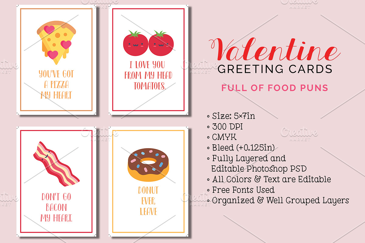 12 Valentine's Day Greeting Cards, a Card Template by Cyrah's Collection (Photo 1 of 5)