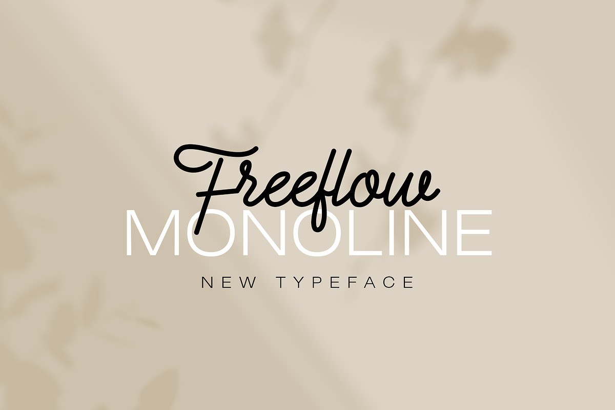 Freeflow Monoline Script preview 2