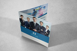 Corporate Square Bifold Brochure