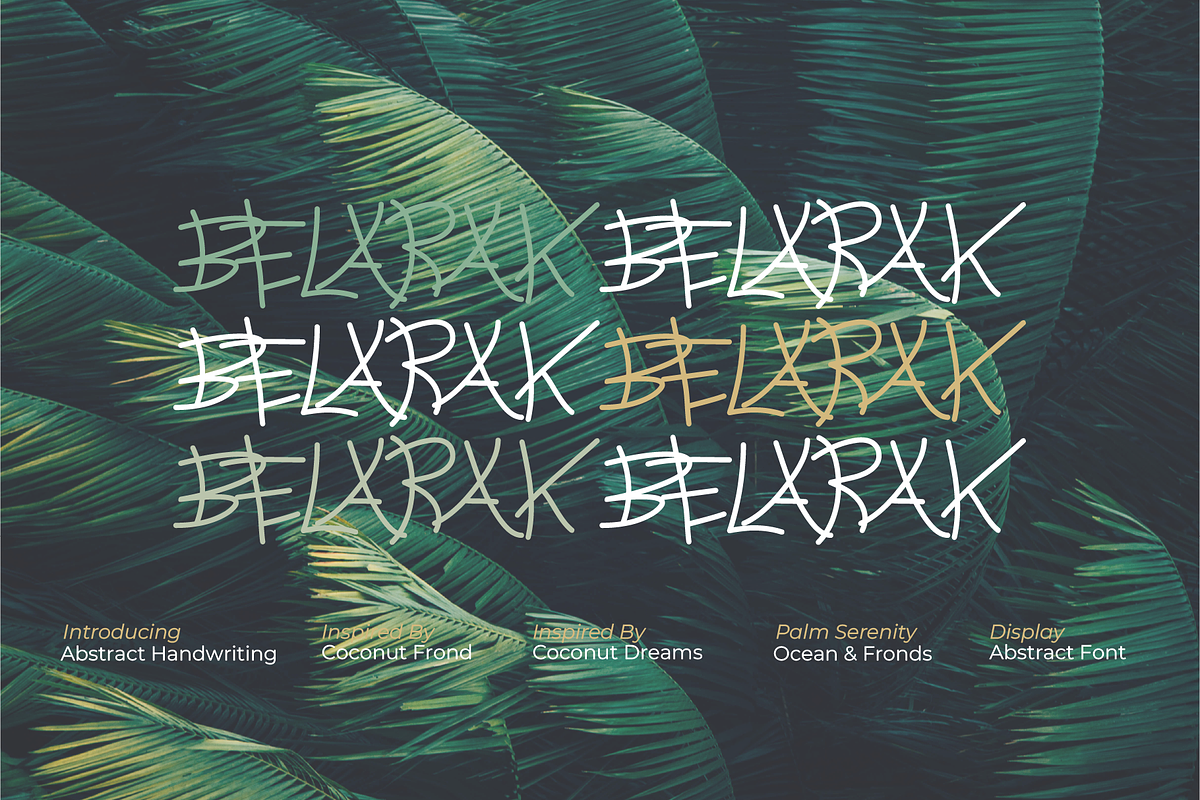Belarak Coconut Font, a Script Font by Erifqizefont (Photo 1 of 5)