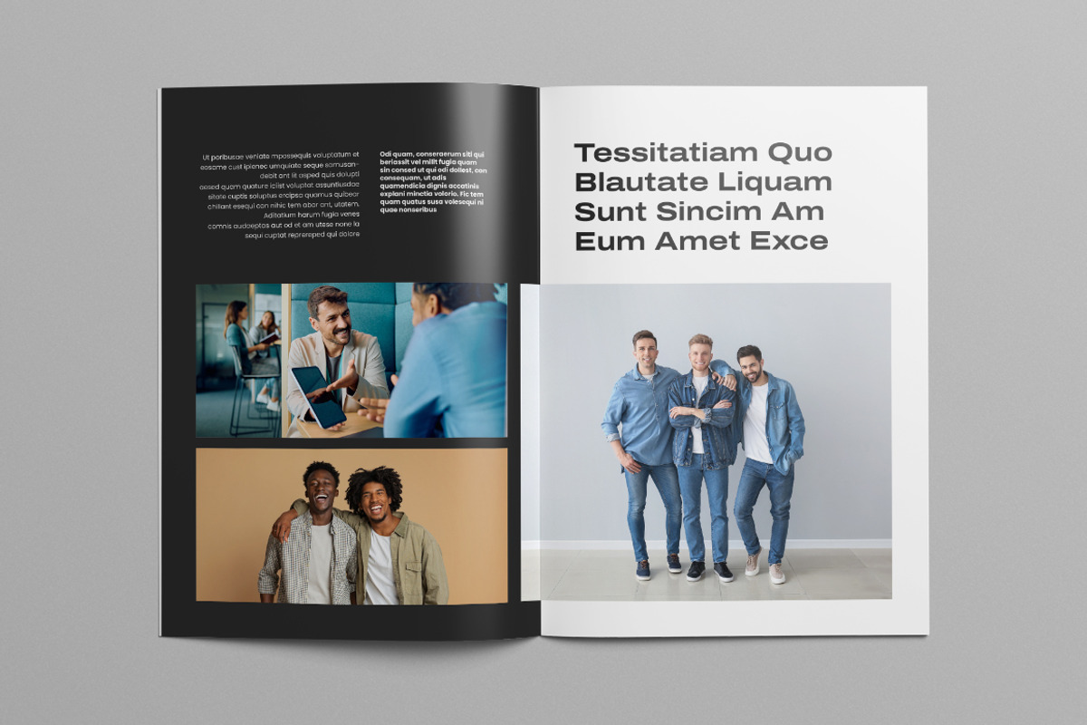 Photo Book Layout | Canva, a Magazine Template by Pixelpick (Photo 8 of 9)