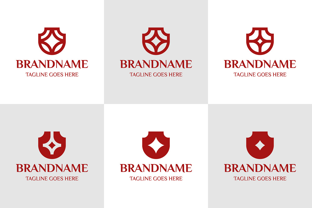 Shield Star Luxury Logo Set, a Branding & Logo Template by Pray Art Design Studio (Photo 1 of 2)