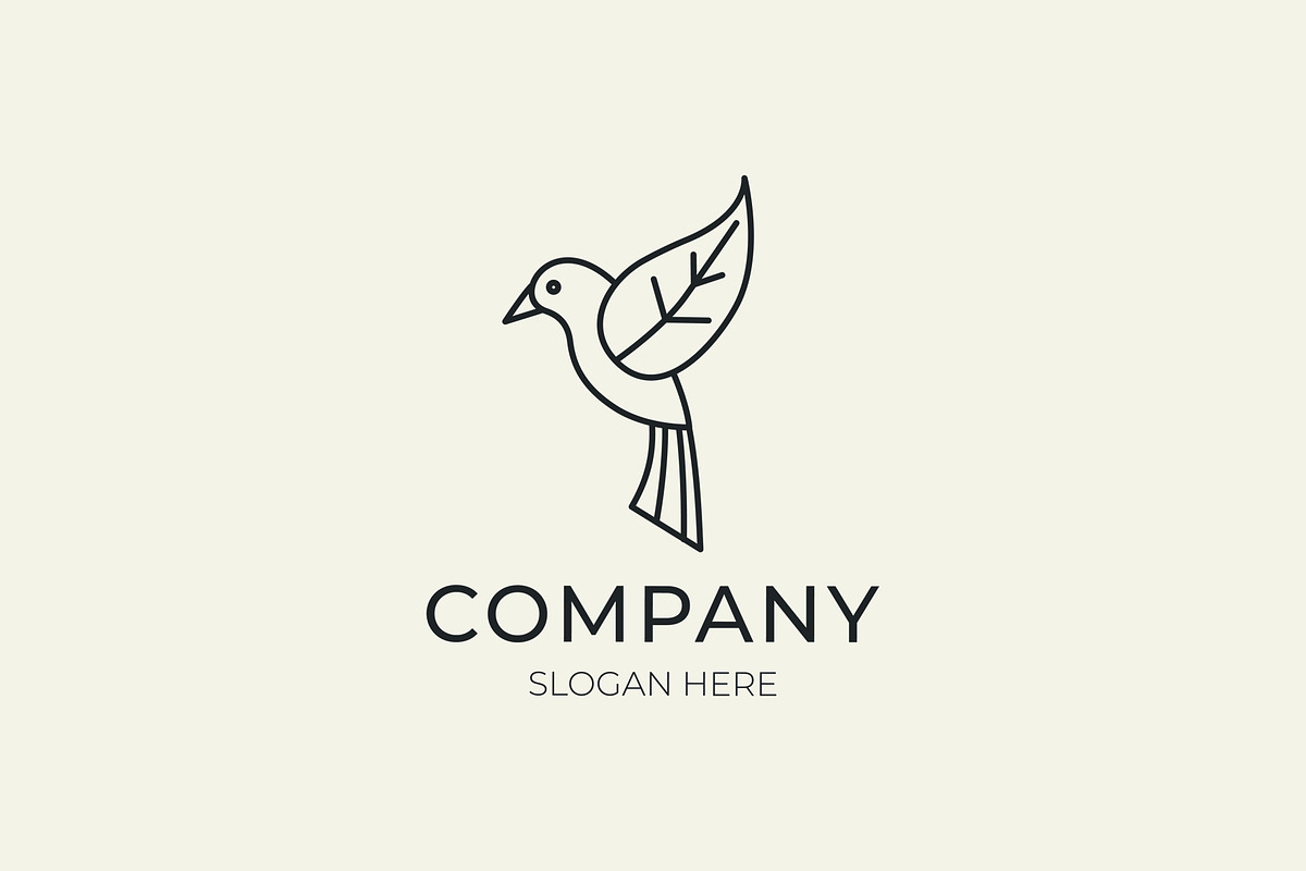 Natural leaf and bird logo, a Branding & Logo Template by Medianeka (Photo 1 of 3)