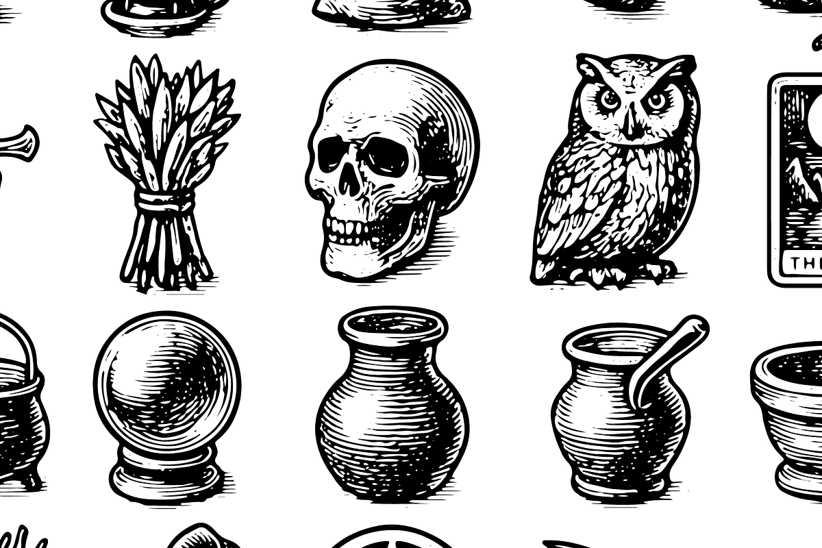 Occult Witchcraft Collection, an Object Graphic by RT Studio (Photo 4 of 4)
