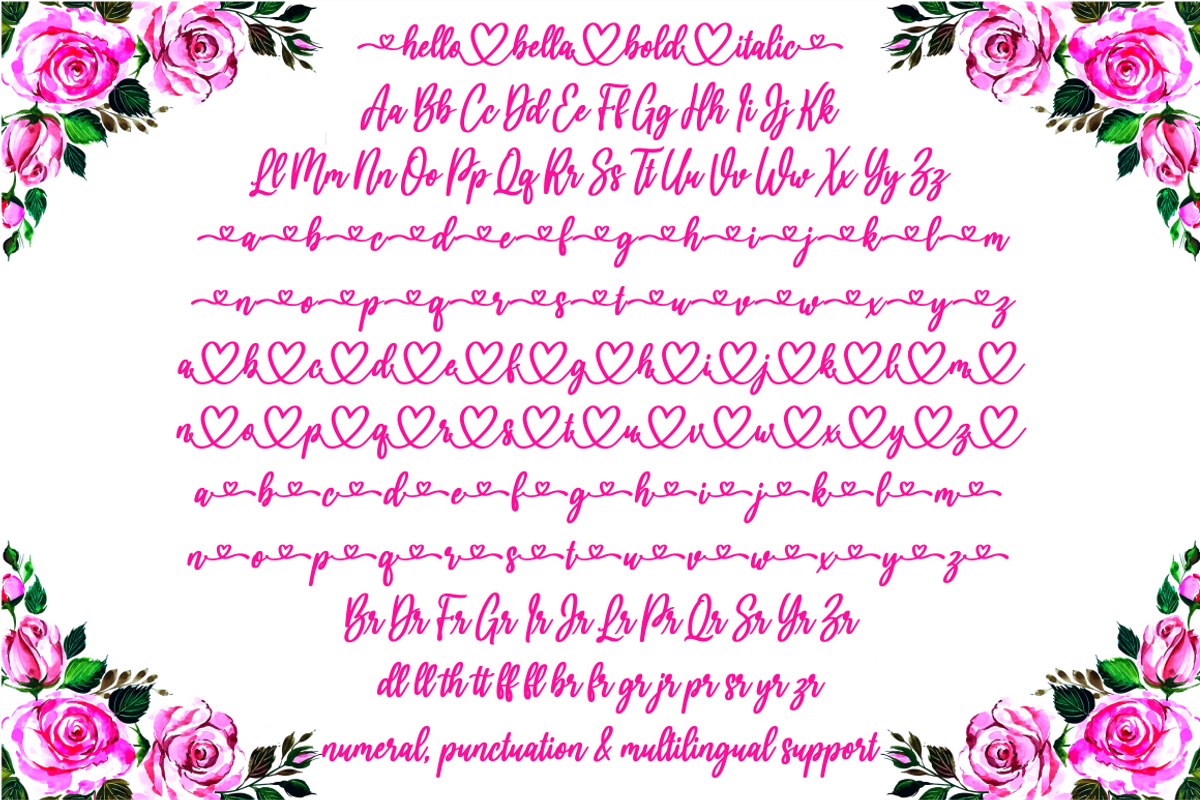 hello bella, a Script Font by N (Photo 11 of 12)