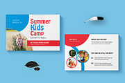 Kids Summer Camp Postcard Templates, a Stationery Template by MightyDesign (Thumbnail 1 of 8)