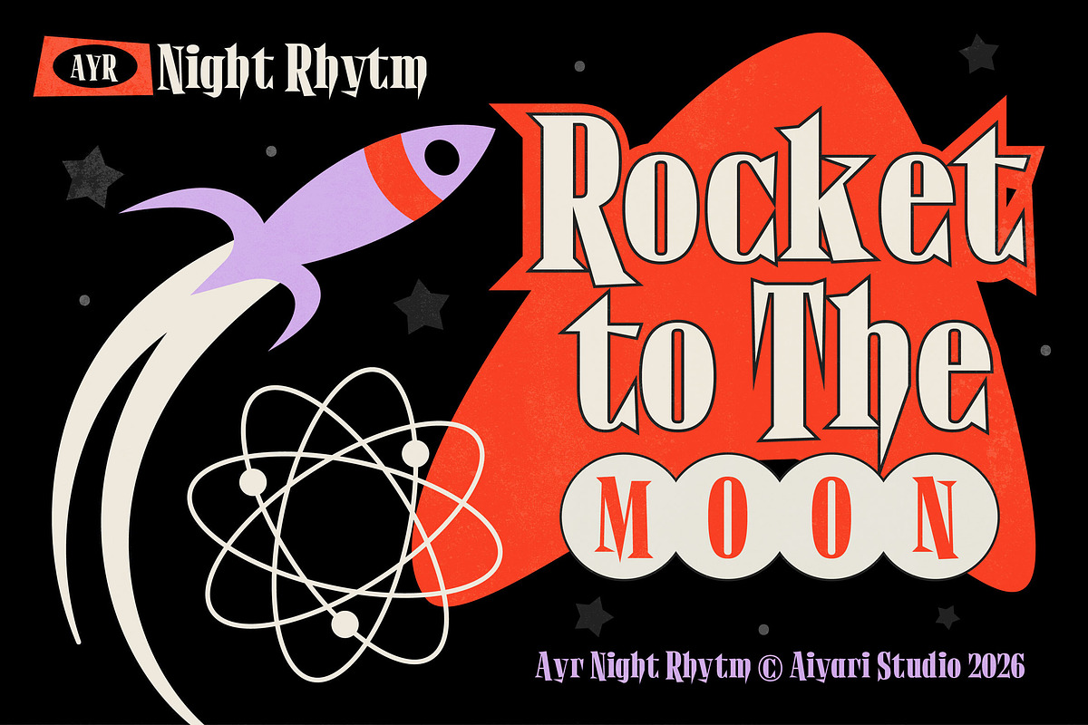 Night Rhytm, a Serif Font by Aiyari (Photo 10 of 11)