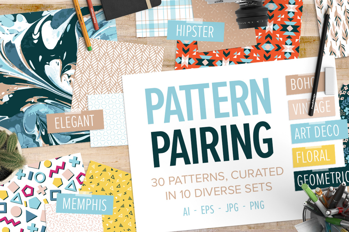 Pattern Pairing Bundle, a Pattern Graphic by Anugraha Design (Photo 1 of 7)