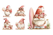 Beach Gnome Watercolor Clipart, a Seasonal Illustration by Nicolle's Colorful Art (Thumbnail 6 of 6)