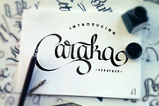 Caraka - Script Font, a Script Font by Arkara (Thumbnail 1 of 4)