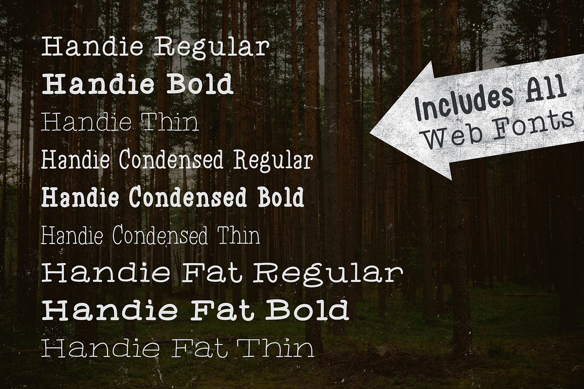 Handie Fonts - Over 1800 Glyphs, a Sans Serif Font by Nathan Brown (Photo 3 of 4)