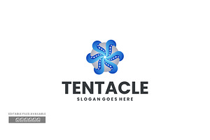 Tentacle Gradient Colorful Logo, a Branding & Logo Template by ivan_artnivora
