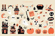 Happy halloween. Patterns & clipart., a Pattern Graphic by Getalo Viktoriia (Thumbnail 6 of 11)