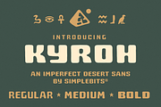 Kyroh — Vintage display sans, a Sans Serif Font by SimpleBits® (Thumbnail 1 of 6)