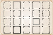 Decorative frames and borders set #1, an Object Graphic by Digiselector Design Goods (Thumbnail 4 of 7)