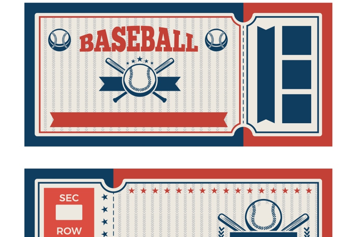 Tickets design template at baseball tournament, a Background Graphic by Onyx (Photo 2 of 2)