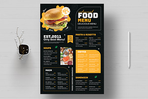 Food Menu Template, a Flyer Template by MightyDesign