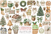 Neutral Rustic Christmas Clipart PNG, an Illustration by SinaCreation (Thumbnail 1 of 5)