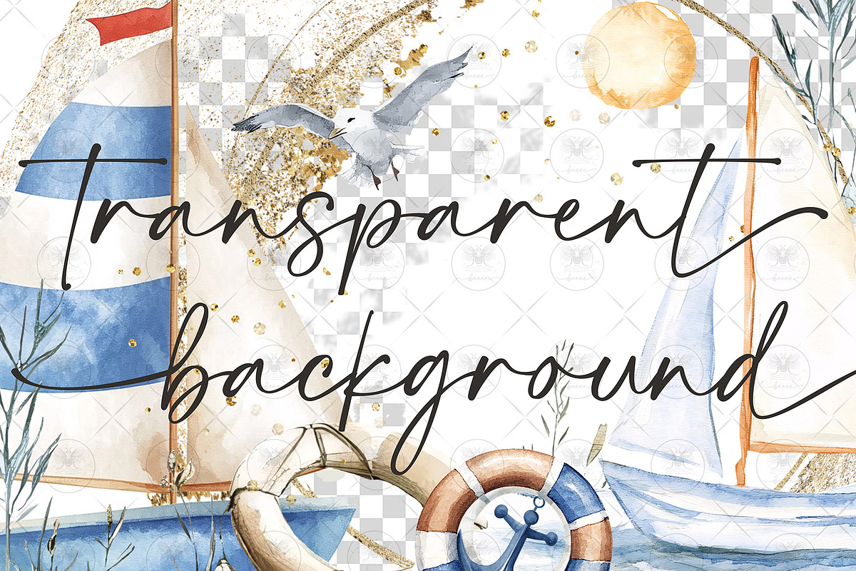 Sailboat Sea Board Clipart, an Illustration by BigCakeBee (Photo 2 of 4)