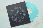 Technologies concepts, icons set, an Outline Icon by Tettygreen (Thumbnail 7 of 10)