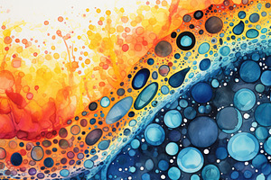 Abstract watercolor painted backgrou, a Photo by Iftikhar Alam