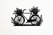 Charming Bicycle with Flowers, an Illustration by Amazin_art (Thumbnail 16 of 21)