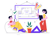 10 Interior Designer Illustration, an Object Illustration by denayunebgt (Thumbnail 4 of 4)