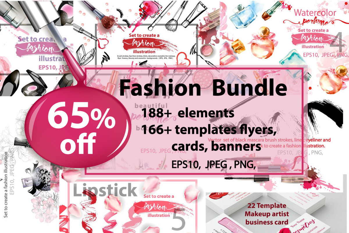 Fashion  Bundle, a Decorative Illustration by Gulnara Khadeeva (Photo 1 of 9)