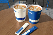 Coffee Paper Cup Mockup, a Cups & Container Mockup by Bartama Graphic (Thumbnail 2 of 4)