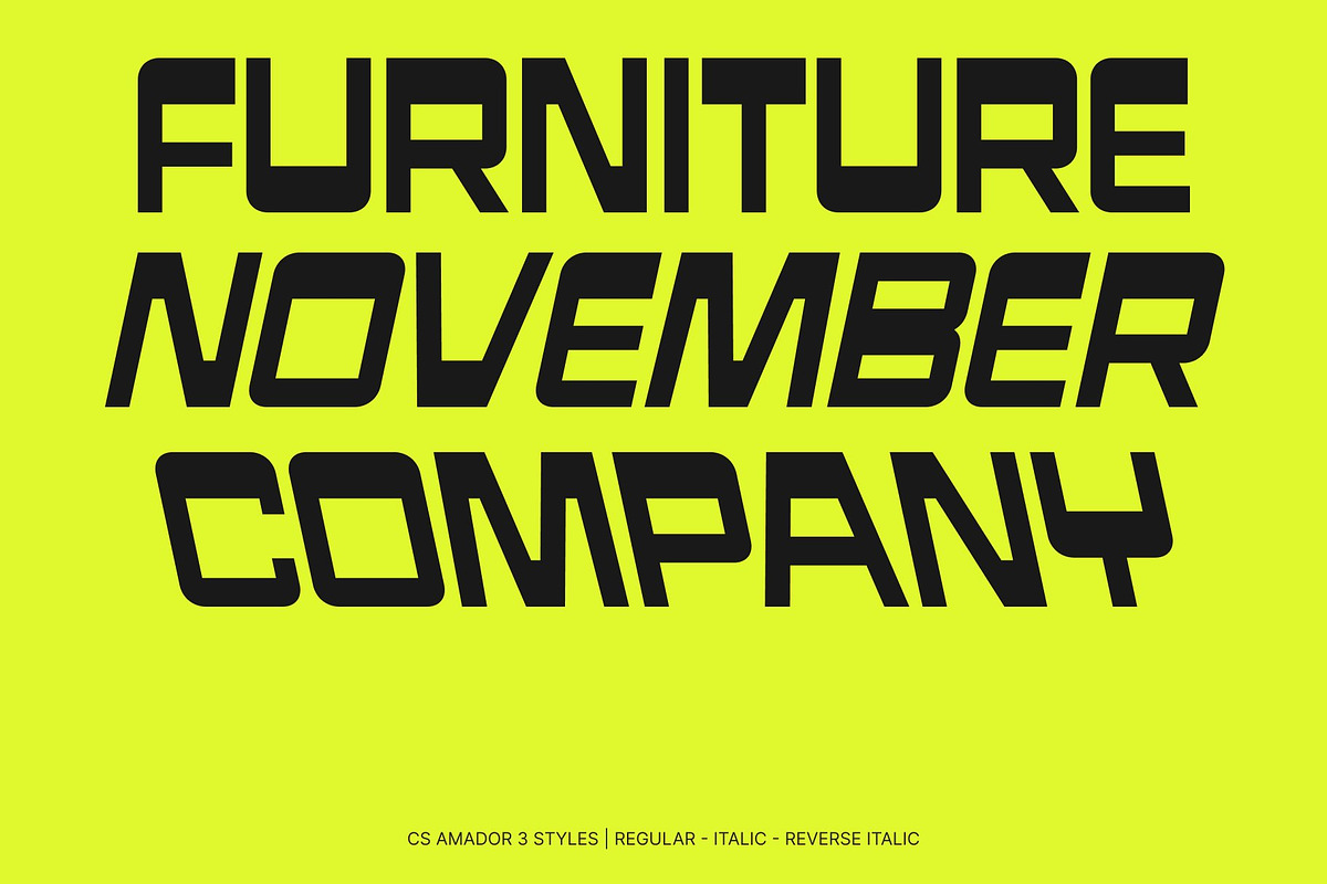 CS Amador – Reverse Contrast Font, a Sans Serif Font by Craft Supply Co. (Photo 4 of 8)