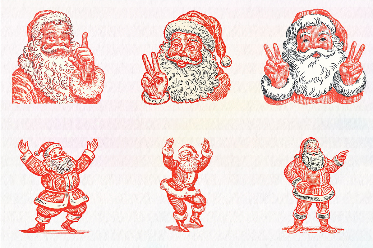 Hand-Drawn Santa Christmas Png, an Illustration by CreationArt (Photo 3 of 5)