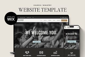 Church Ministry Wix Website Template
