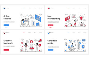 Online security, effective teamwork, a Person Illustration by Lemberg Vector