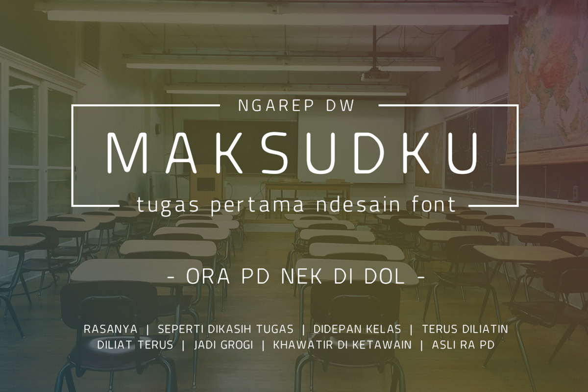 Ngarep DW Font preview 5