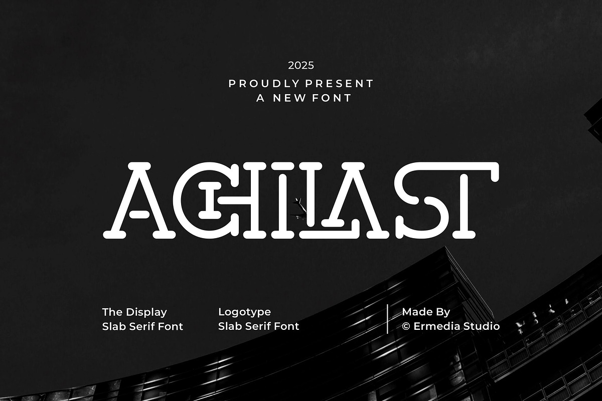 Achilast || Modern Slab Serif Font, a Slab Serif Font by Ermedia Studio (Photo 1 of 10)