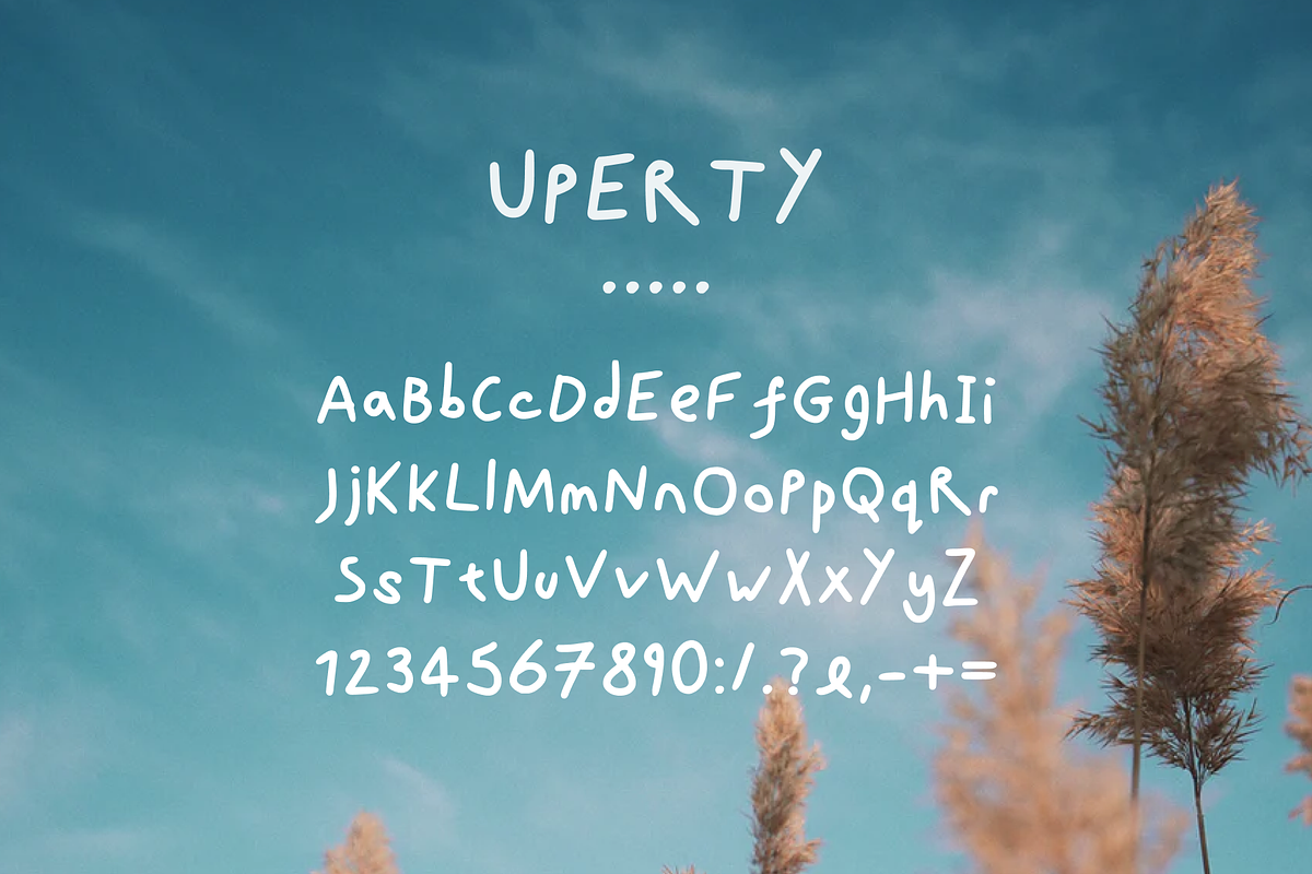 Uperty: Simple Boho Handwritten Font preview 7