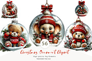 Christmas Ornament Clipart, a Seasonal Illustration by CreationArt (Thumbnail 1 of 7)