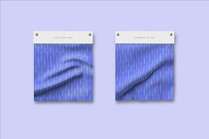 Fabric Swatch Cards Mockup