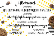 Abermad - brush font, a Script Font by Astarte_design (Thumbnail 5 of 8)